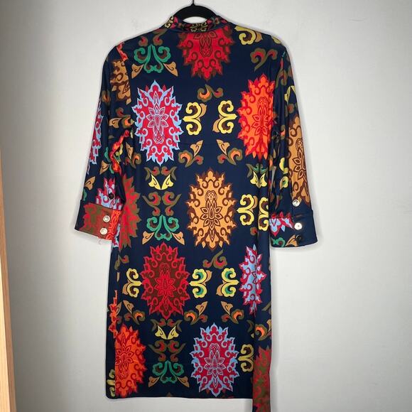 Gretchen Scott Navy Shift Mini Dress Size Small - Picture 4 of 9